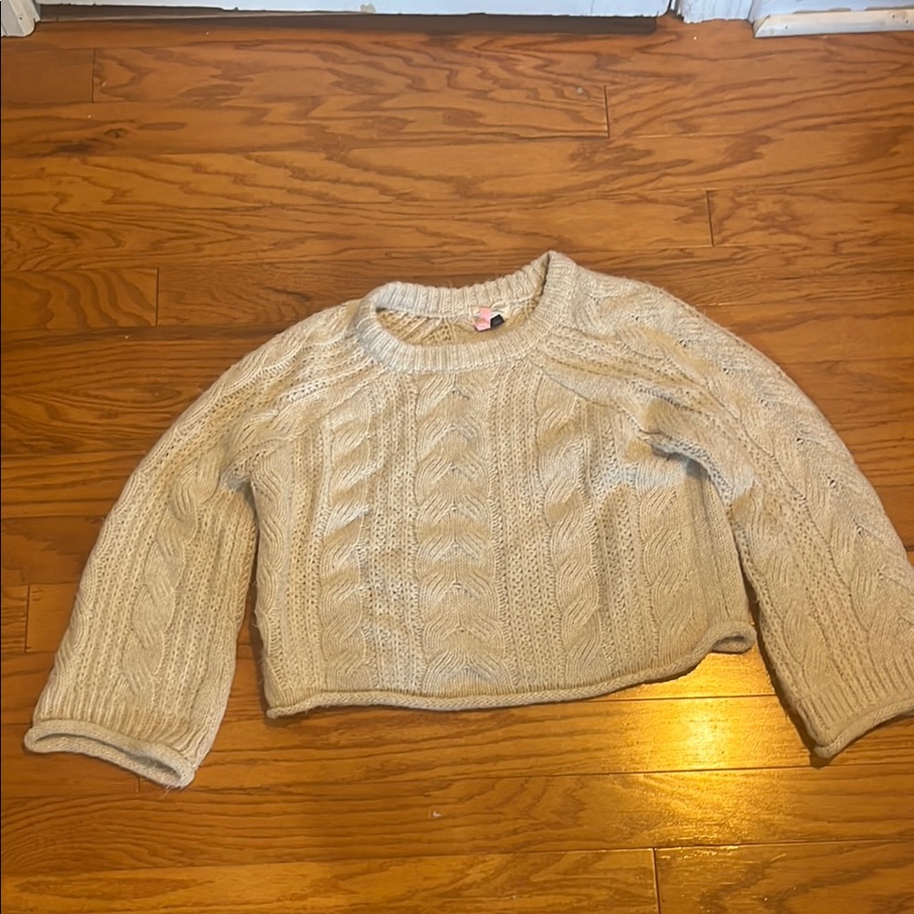 Cozy Cream Cable Knit Sweater